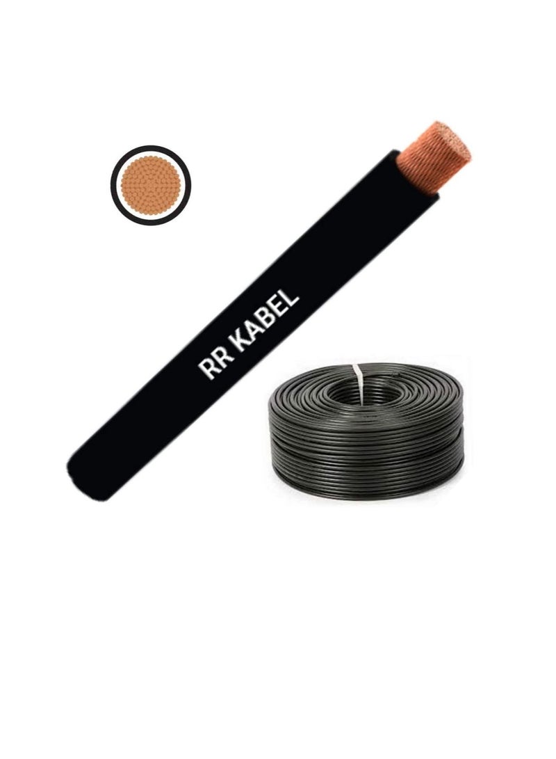 RR Multi Strand Pure Copper Single Core Flexible Cables | Trirated Electrolytic Conductor up to 105C Fire Resist Electric Panel Wire | BS6231 ISO9001 CE Compliant 100Y(90m) Roll (1mm, Black) - Image 1