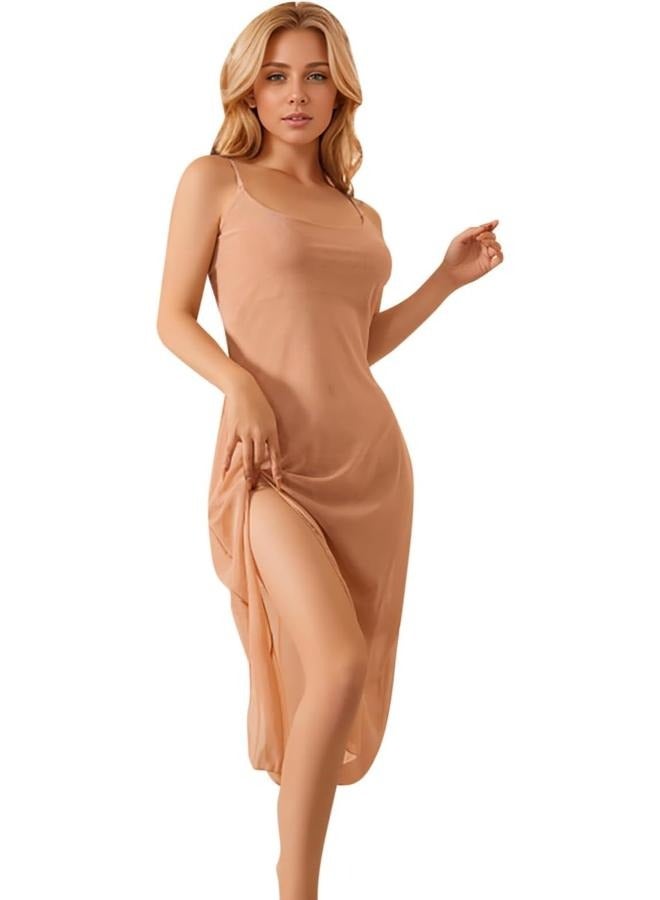 Women's Underwear Mesh Suspender Nightdress Women Satin Lingerie - Image 1