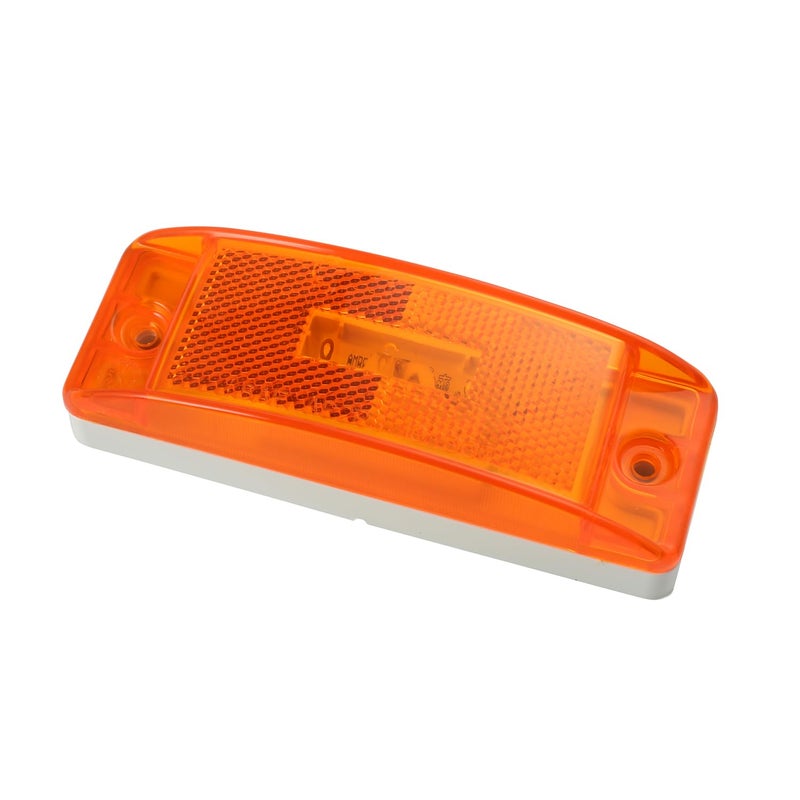 Grote 47073 Super Nova Sealed Turtleback Ii Led Clearance Marker Light Yellow WBuilt In Reflector