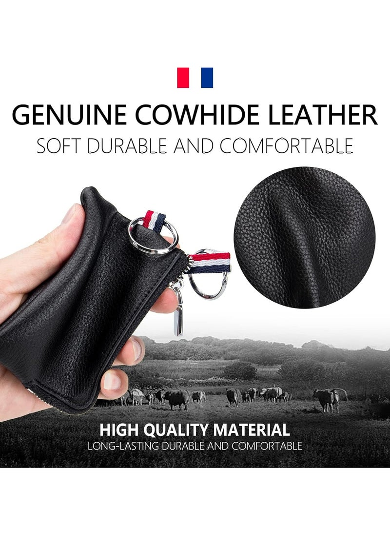 Oasisgalore Leather Coin Purse Wallet with Key Holder - Mini Credit Card and Change Pouch for Men and Women  - Image 4