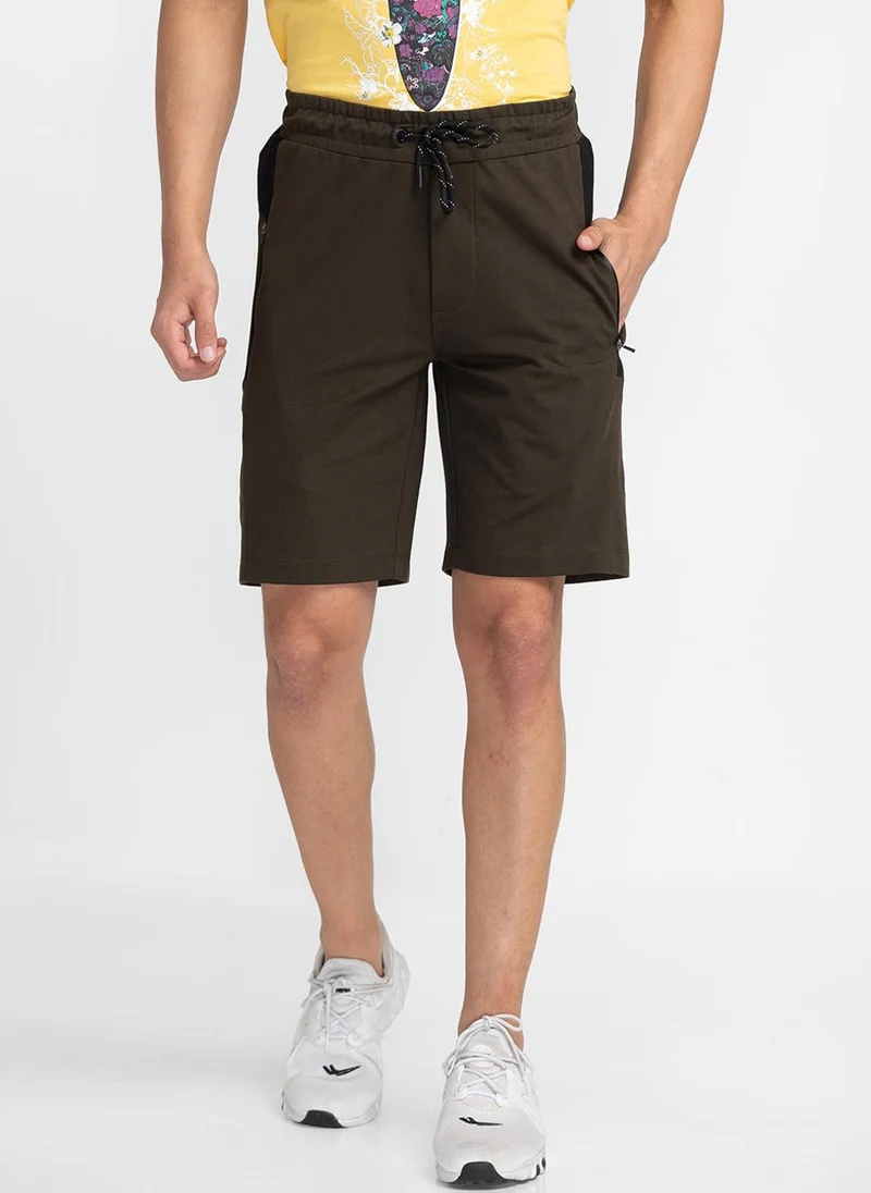 Men Mid-Rise Regular Fit Sports Shorts