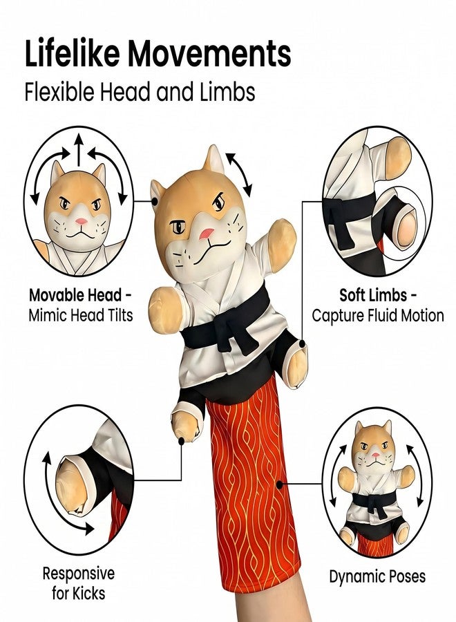 Karate Kitty Puppet, Cat Wrestling Puppet, Cat Play Glove, with Full-Coverage Arm Sleeves, Can Play Interactive Boxing and Arm Wrestling Games with Your Cats, Suitable for Cats and Ages - Image 5