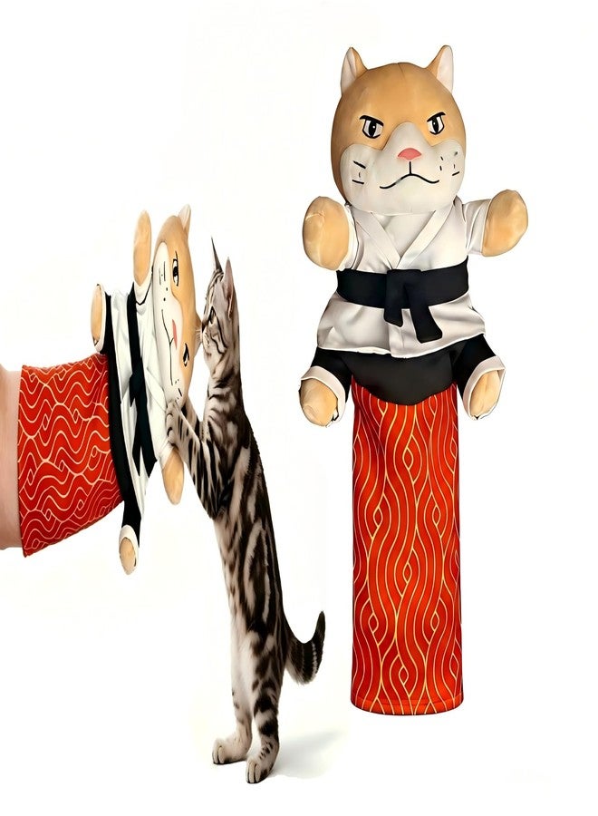 Karate Kitty Puppet, Cat Wrestling Puppet, Cat Play Glove, with Full-Coverage Arm Sleeves, Can Play Interactive Boxing and Arm Wrestling Games with Your Cats, Suitable for Cats and Ages - Image 1