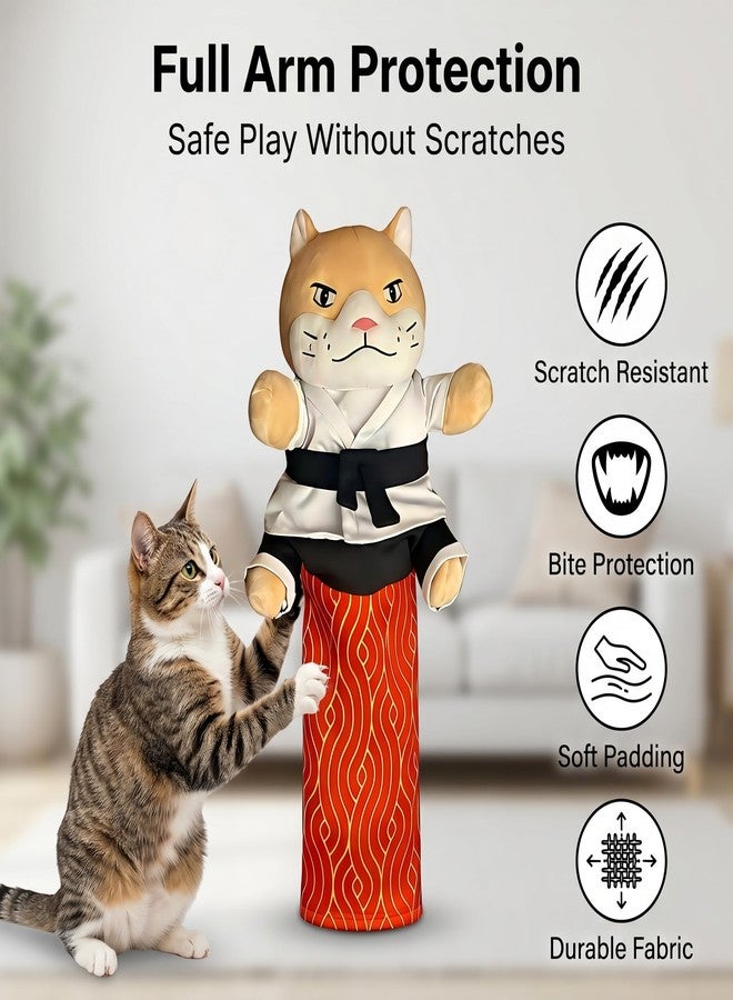 Karate Kitty Puppet, Cat Wrestling Puppet, Cat Play Glove, with Full-Coverage Arm Sleeves, Can Play Interactive Boxing and Arm Wrestling Games with Your Cats, Suitable for Cats and Ages - Image 2