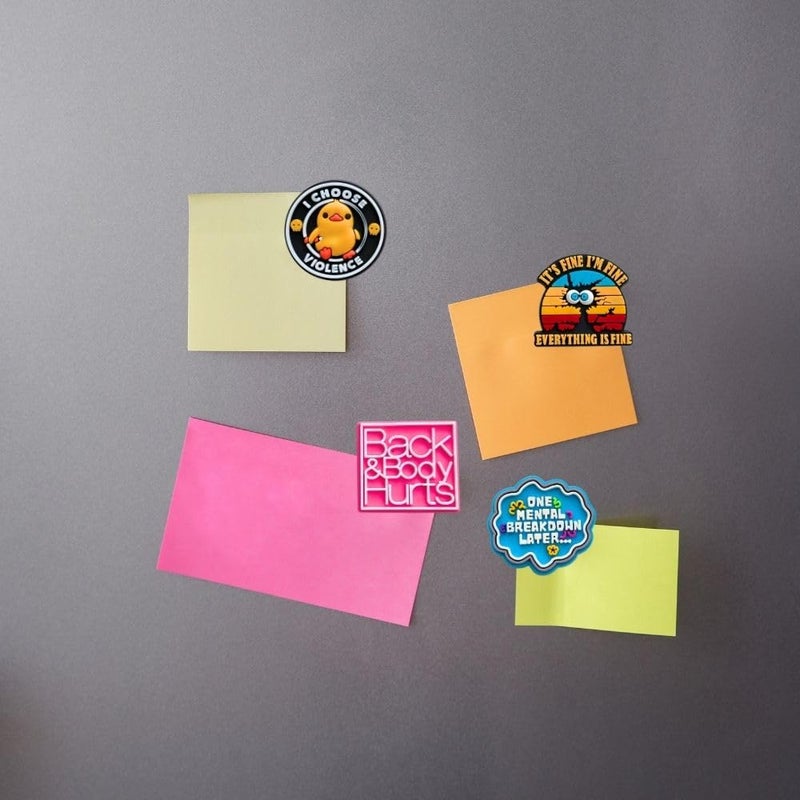YJ PREMIUMS 25PC Funny Refrigerator Fridge Magnets Cute Fun Cool Hilarious Unique Meme Silly Sayings Quote Words Magnetic Decorative Work Office Locker for Adults Coworkers Decoration Kitchen Gifts Accessories - Image 4
