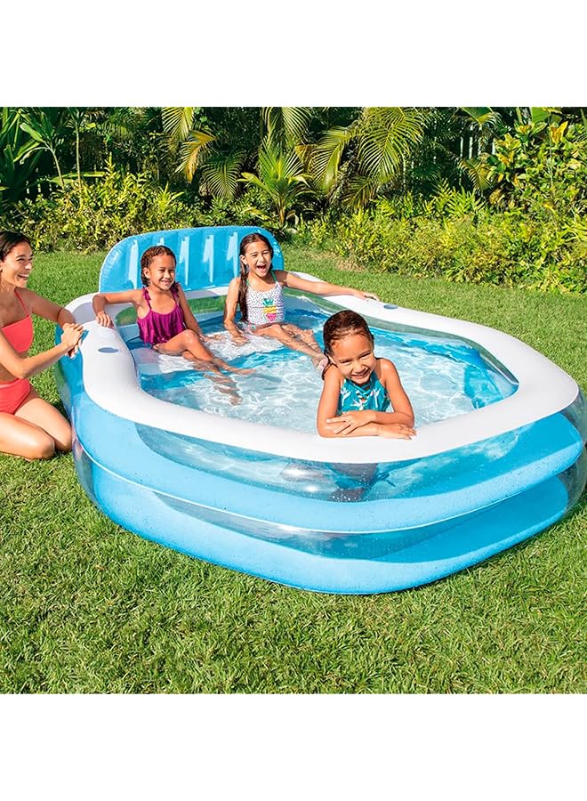 INTEX Swim Center Sun Shade Family Swimming Pool 229 Cm X 191 Cm X 135 Cm Size - Image 2