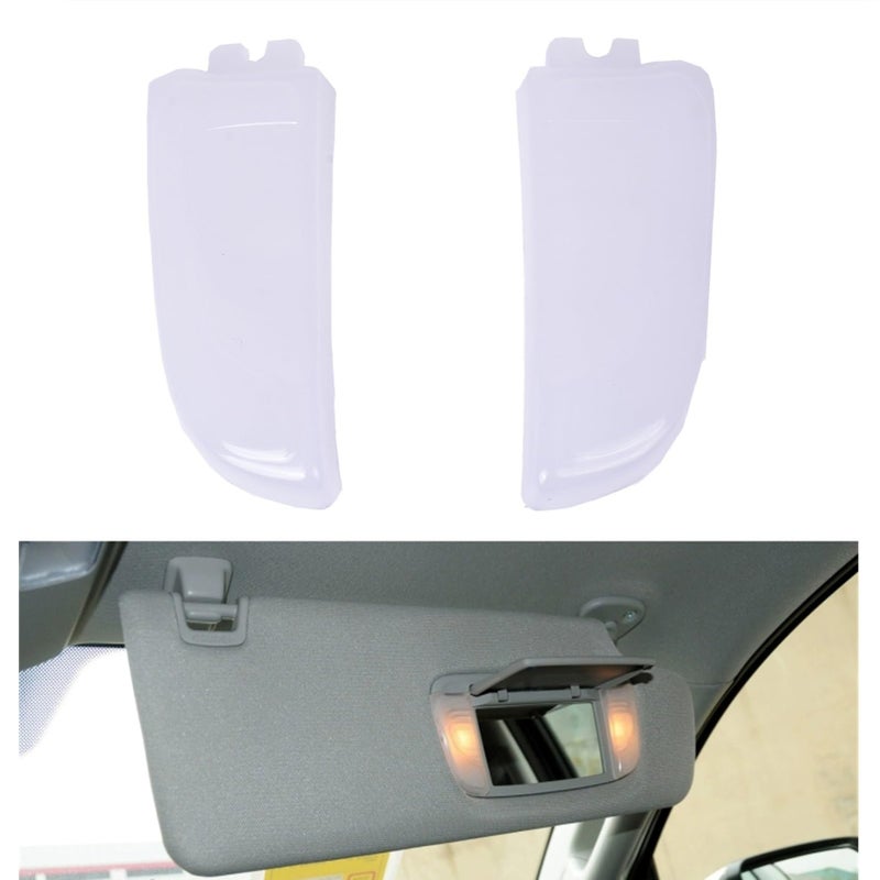 Prefer Warehouse Set of 2 1 Pair Front Sun Visor Light Cover Compatible with Toyota Tundra Sienna 20142019 Avalon 20132015 7431008041 743100C240