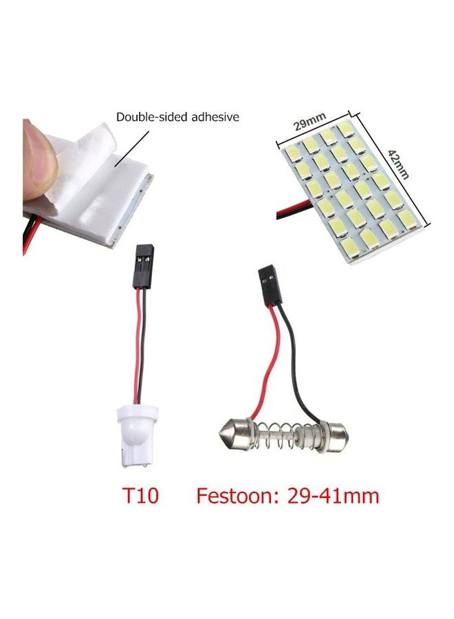 MUNTAQI SMD 3528 LED Panel White Car Reading Map Auto Dome Bulb - Image 4
