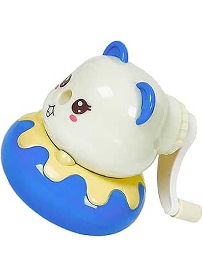 Automatic Feeding Pencil Sharpener Portable Blue Bear Donut Design School Supply - Image 1