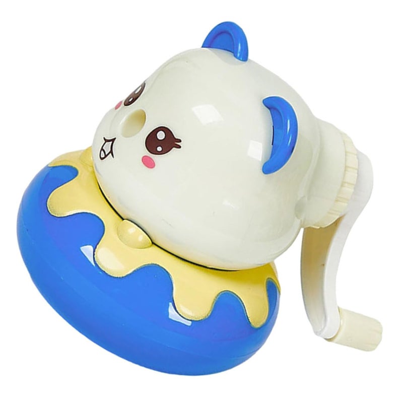Automatic Feeding Pencil Sharpener Portable Blue Bear Donut Design School Supply - Image 2