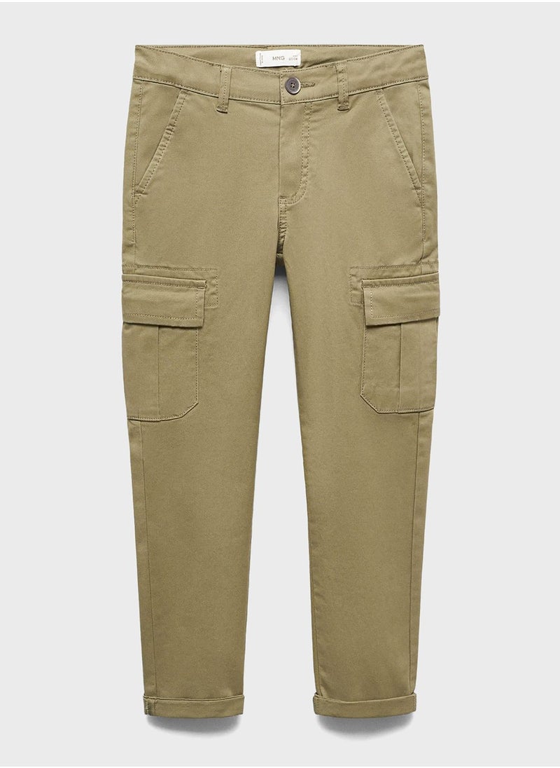 MANGO Kids Essential Cargo Pants  - Image 1