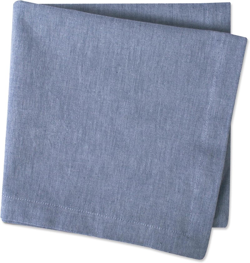 DII 100% Cotton, Chambray Napkin Set, Oversized Basic Everyday, Blue, 6 Piece - Image 3