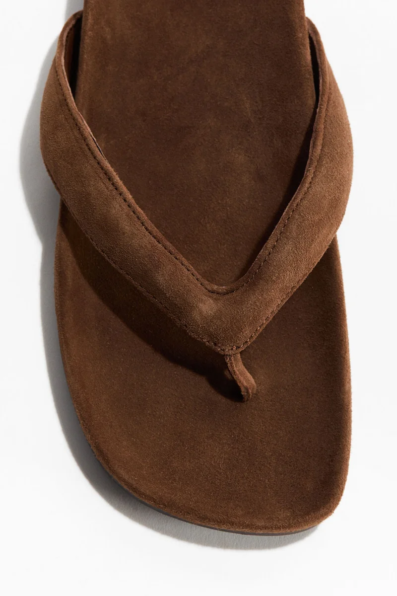 H&M Leather flip-flops