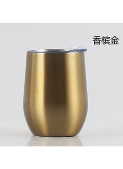 Factory Supply 12oz Swig Belly Cup 304 Stainless Steel Insulated Wine Tumbler Champagne Gold
