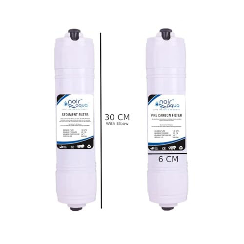 Noir Aqua Sediment Filter, Pre Carbon Filter | Inline Filter Set for All RO Water Purifiers, Push Fit, Universal, Water Pipe. - Image 4