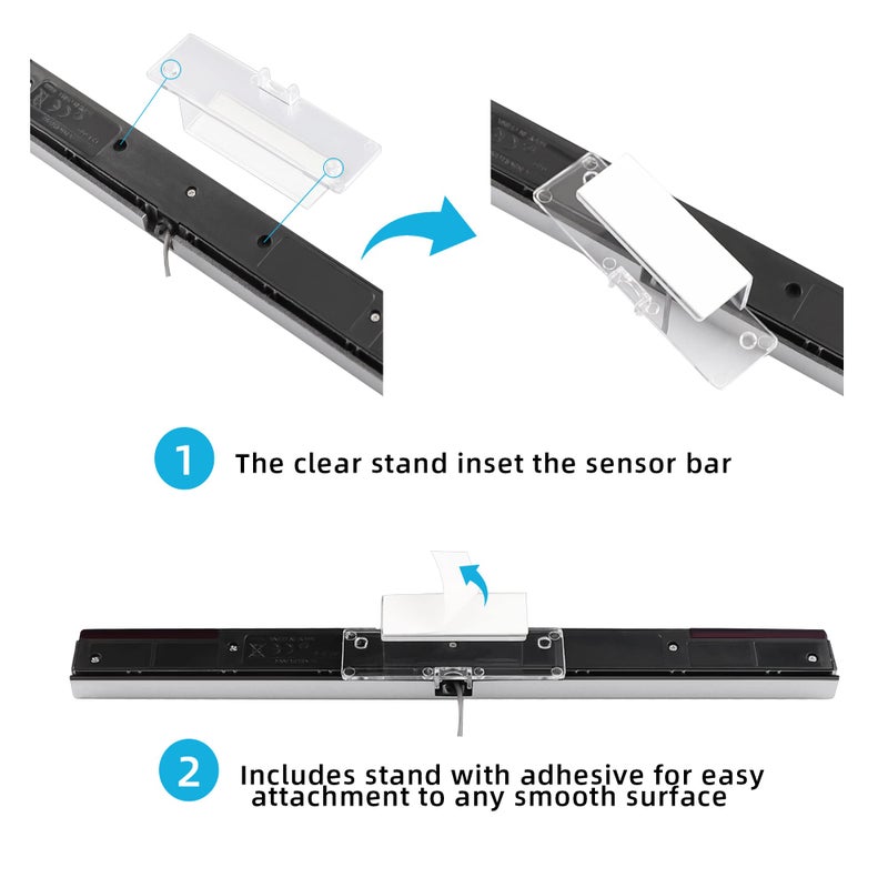 Xahpower Sensor Bar for Wii, Replacement Wired Infrared Ray Sensor Bar for Nintendo Wii and Wii U Console - Image 4