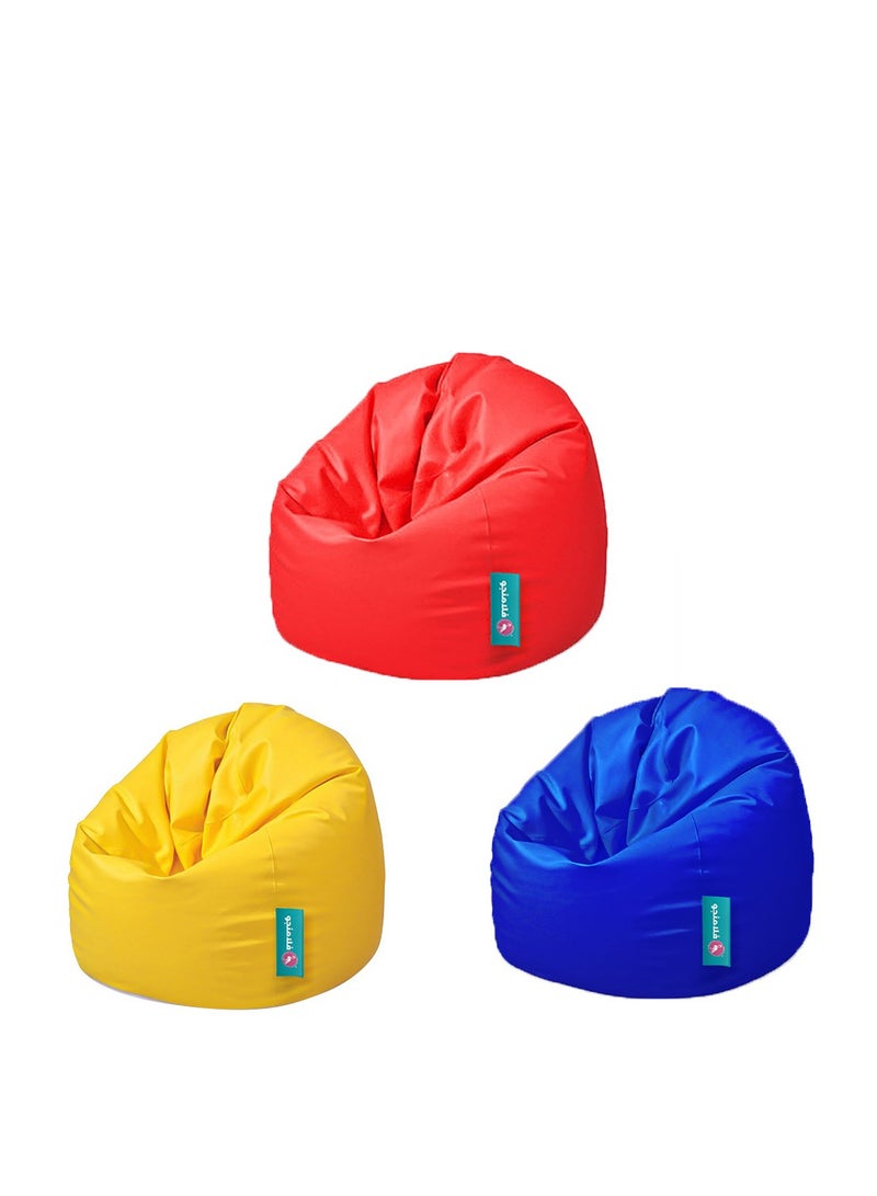 FLAMINGO Waterproof PVC and Foam Beanbags set 3 Pieces - Multi color  - Image 1