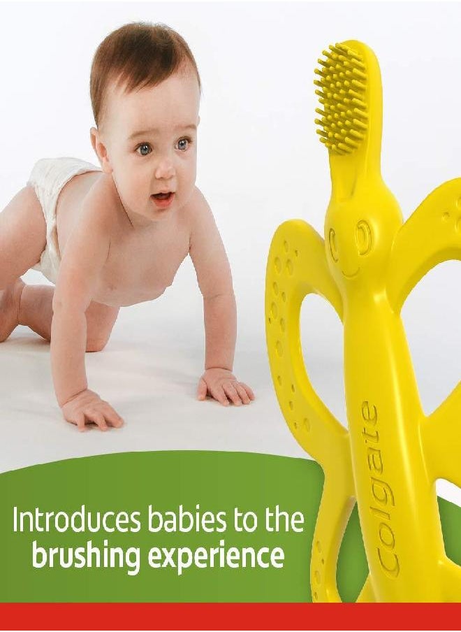 Colgate Baby Toothbrush and Teether, BPA Free â€“1 Count (Pack of 2)