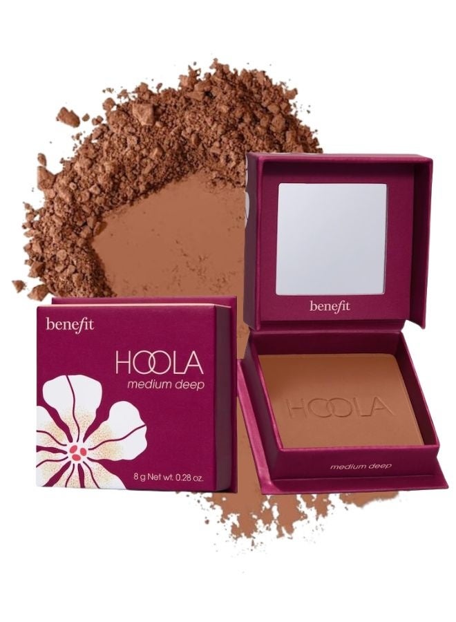 Benefit Cosmetics Hoola Matte Powder Bronzer Medium Deep - Cool Undertones, Natural Matte Finish, Buildable & Long-Wearing Powder Bronzer, 8 g - Image 1