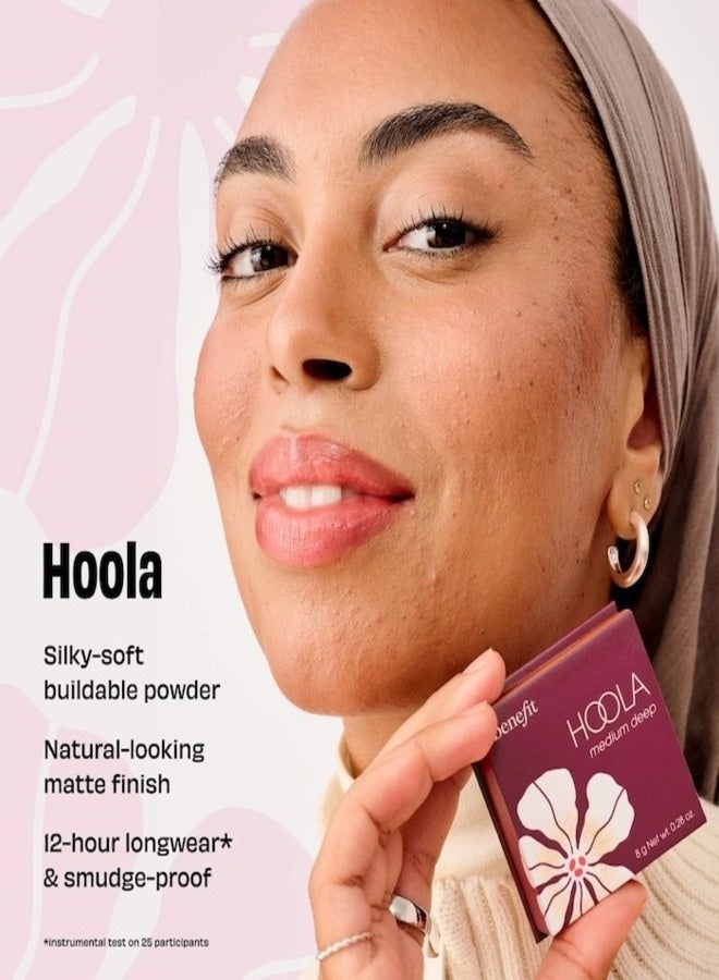 Benefit Cosmetics Hoola Matte Powder Bronzer Medium Deep - Cool Undertones, Natural Matte Finish, Buildable & Long-Wearing Powder Bronzer, 8 g - Image 4