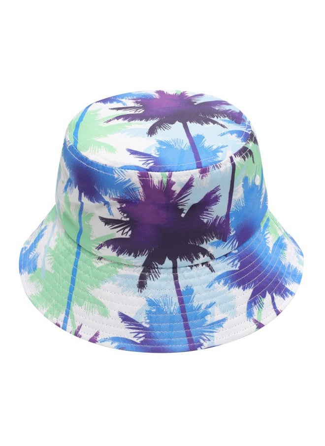 ZLYC Unisex Cute Print Bucket Hat Summer Travel Fisherman Cap for Women Men Teens (Palm Tree Print)  - Image 1