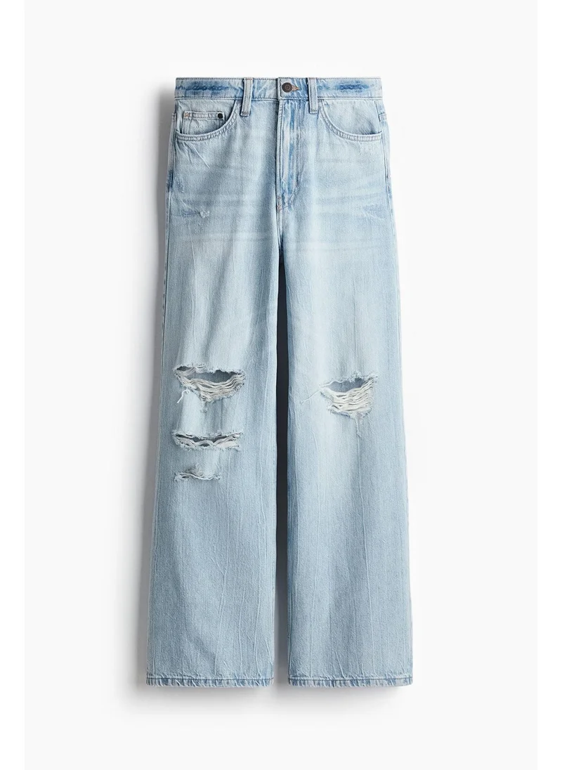 H&M Petite Length Wide Ultra High Jeans