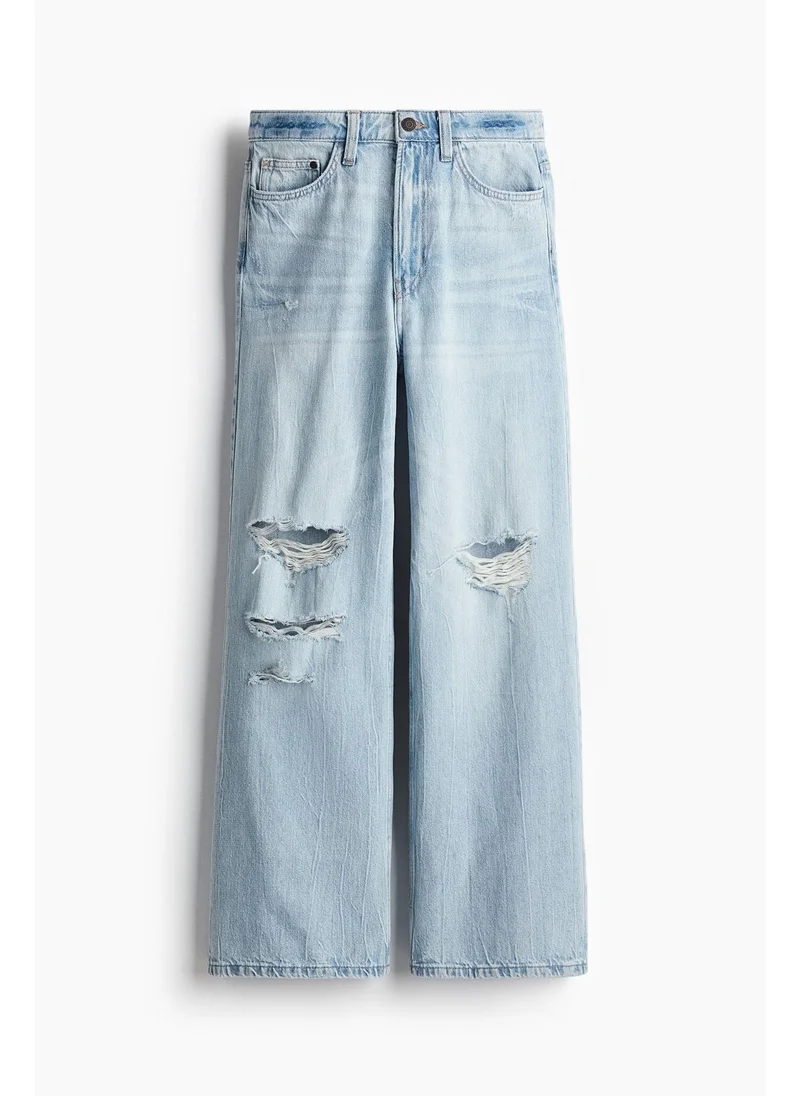 اتش اند ام Petite Length Wide Ultra High Jeans