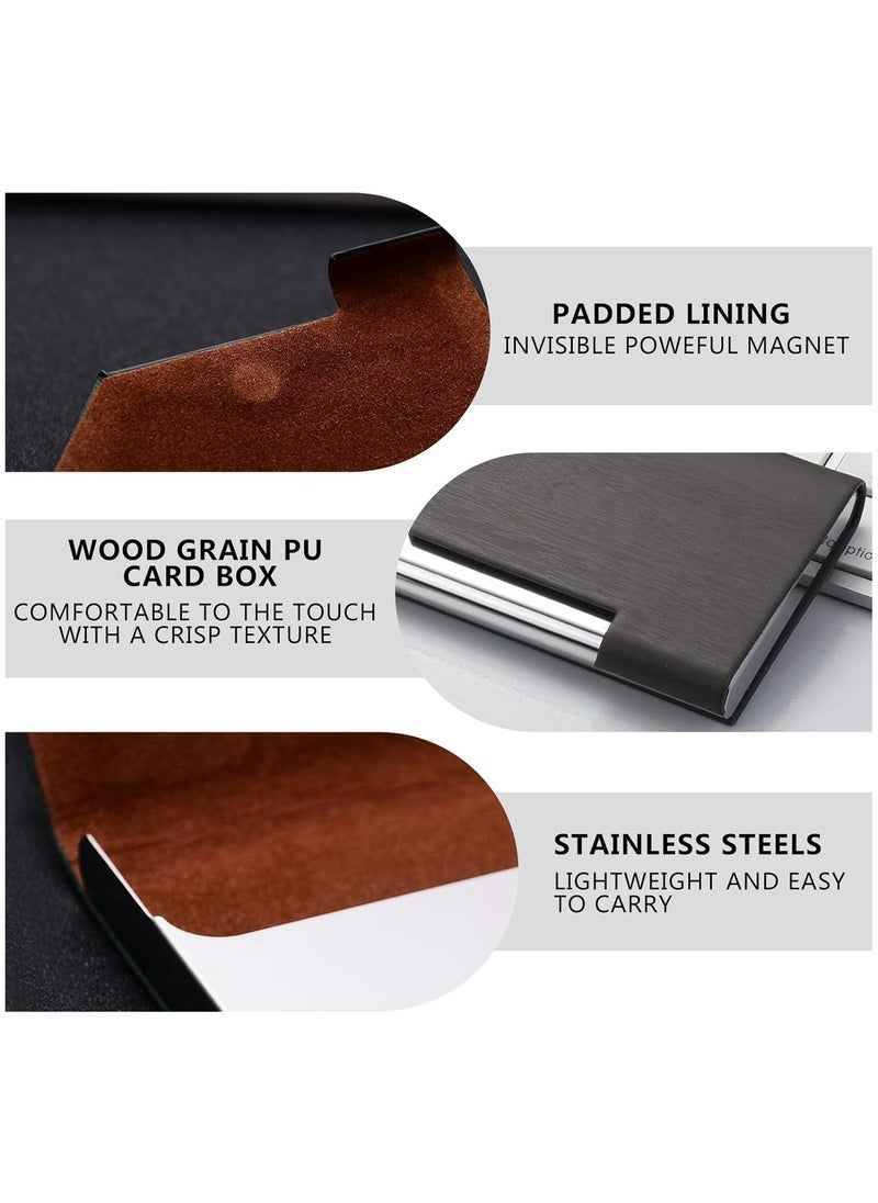 Oasisgalore 2-Pack Slim Business Card Holders for Men and Women - Stylish and Portable Card Cases  - Image 3