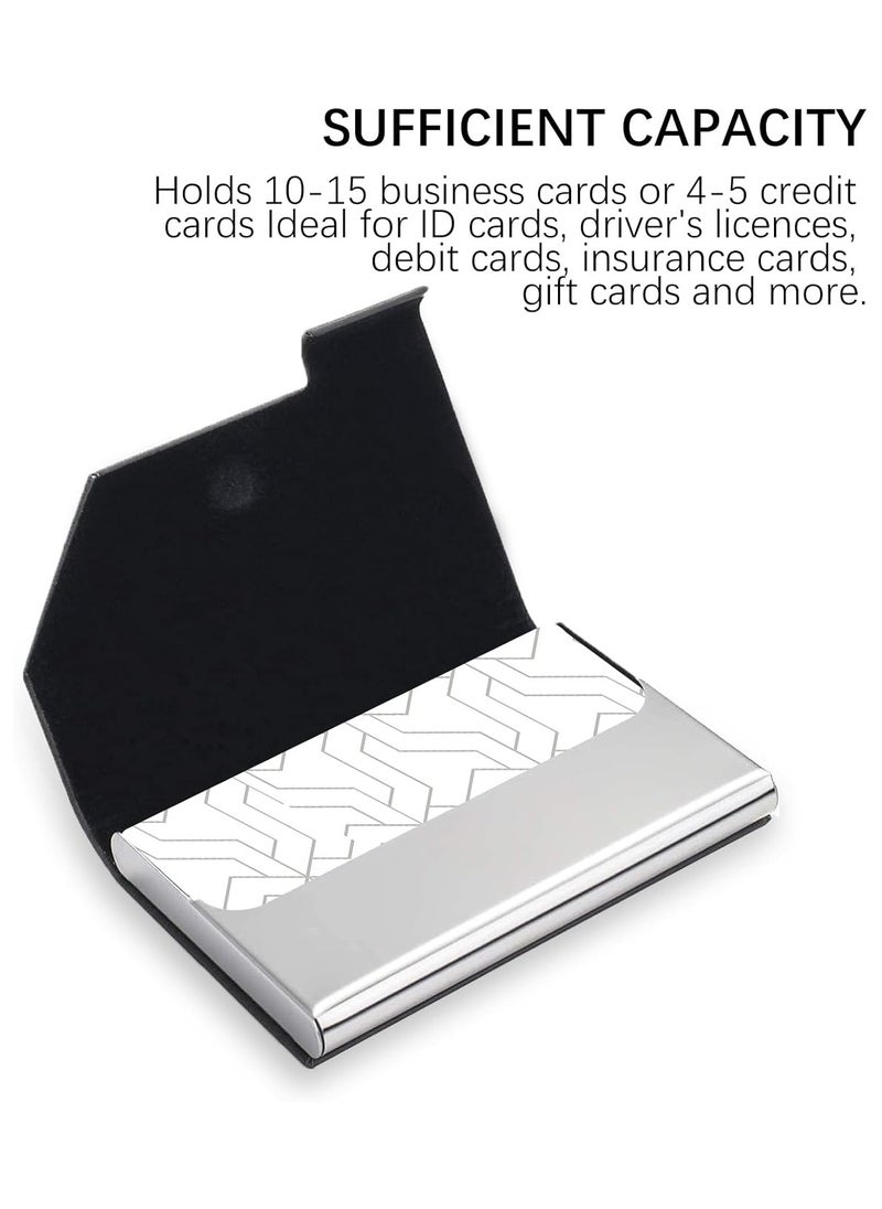 Oasisgalore 2-Pack Slim Business Card Holders for Men and Women - Stylish and Portable Card Cases  - Image 4