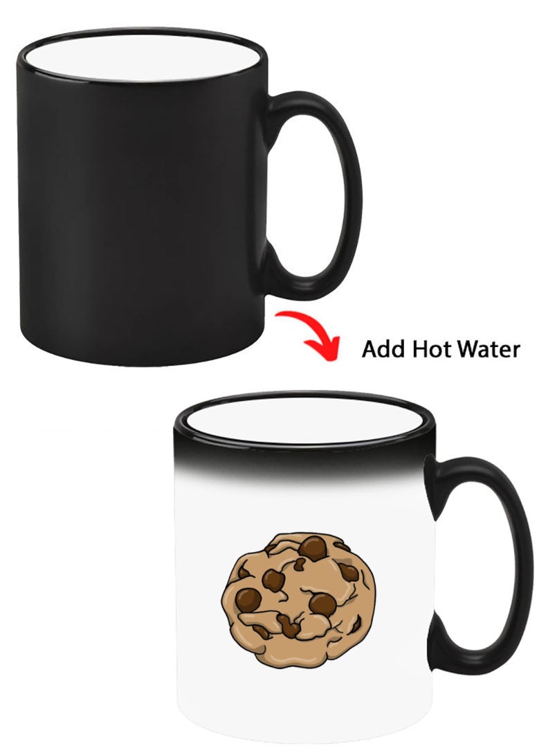 Theodor Color Changing Heat Sensitive Ceramic Mug, Image Revealed When HOT Liquid is Added! Cookie - Image 1