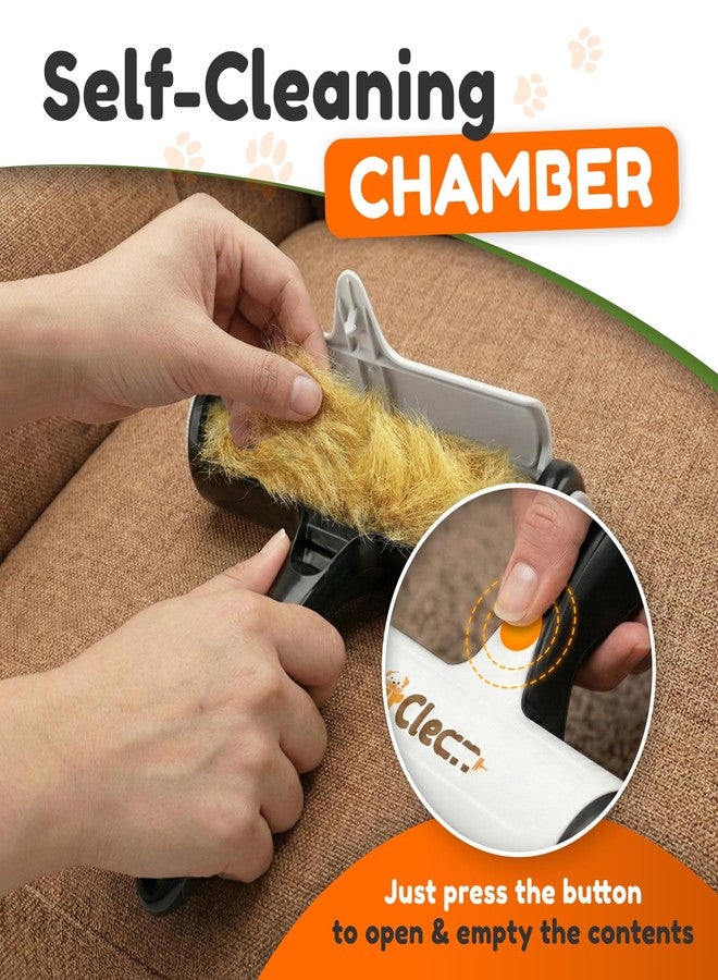 FurClean Pet Hair Removal Roller - Electrostatic Absorption Reusable Lint Rollers for Pet Hair - Cleaning Tool for Furniture, Couch and Carpet - Large Storage Compartment with Easy Disposal - Image 3