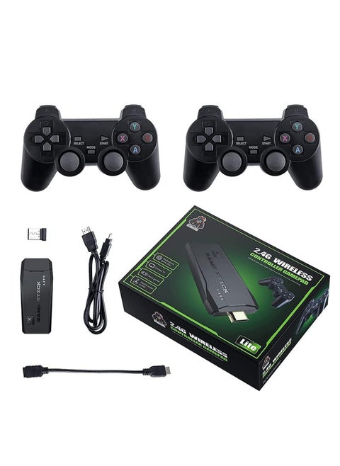 4K Games Wireless USB 10000 Console Classic Game Stick Mini Video Game Console 8 Bit Retro Controller HDMI Output Dual Player, Children Present