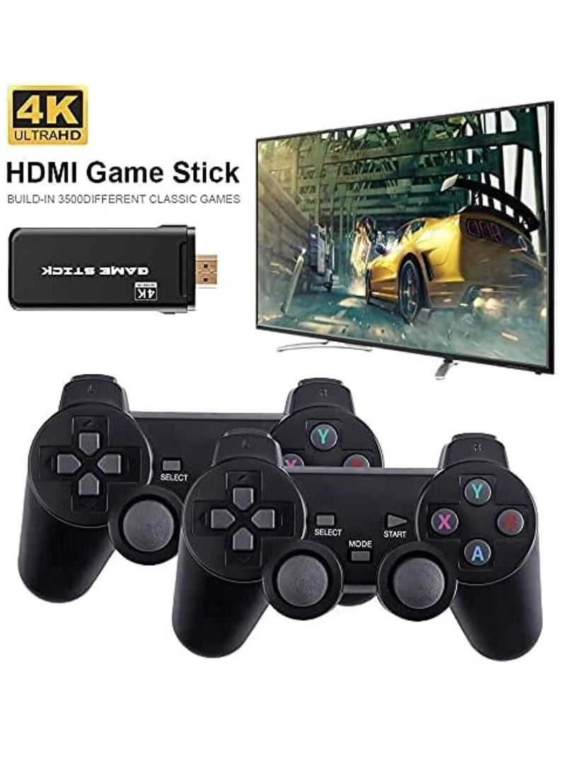 4K Games Wireless USB 10000 Console Classic Game Stick Mini Video Game Console 8 Bit Retro Controller HDMI Output Dual Player, Children Present