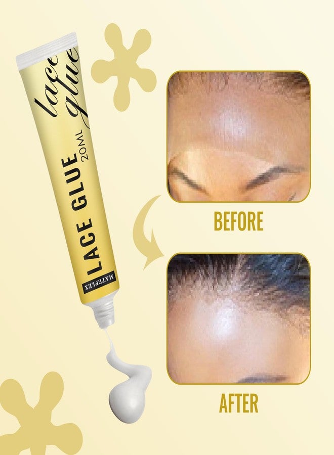 Mateplex Strong Hold Wig Glue for Lace Wigs，Hairpieces and Hair Extensions Waterproof Hair Bonding Adhesive Portable, Long Lasting and Invisible 20ml(0.7 fl oz), 2 pcs - Image 5