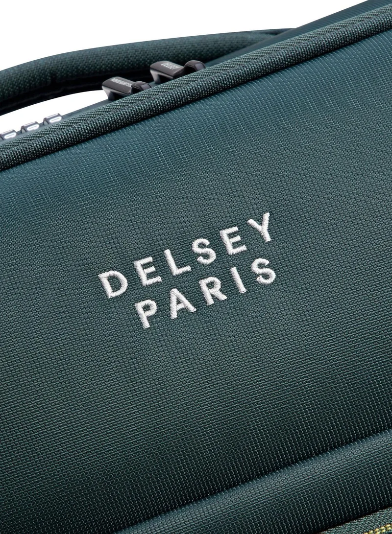 DELSEY Paris  brochant 3.0, 55 cm 4-double wheeled softcase expandable cabin luggage trolley case - pine  | Best Price UAE