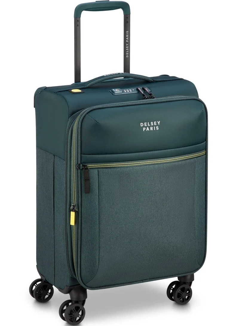 DELSEY Paris brochant 3.0, 55 cm 4-double wheeled softcase expandable cabin luggage trolley case - pine