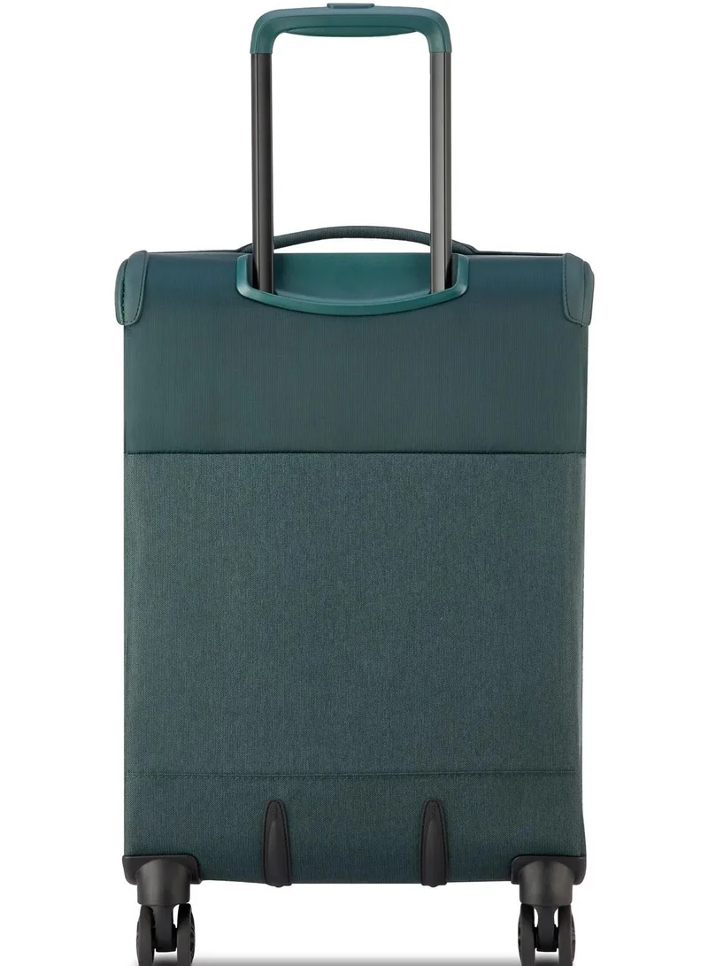 DELSEY Paris  brochant 3.0, 55 cm 4-double wheeled softcase expandable cabin luggage trolley case - pine  | Best Price UAE