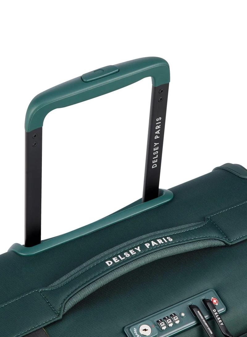 DELSEY Paris  brochant 3.0, 55 cm 4-double wheeled softcase expandable cabin luggage trolley case - pine  | Best Price UAE