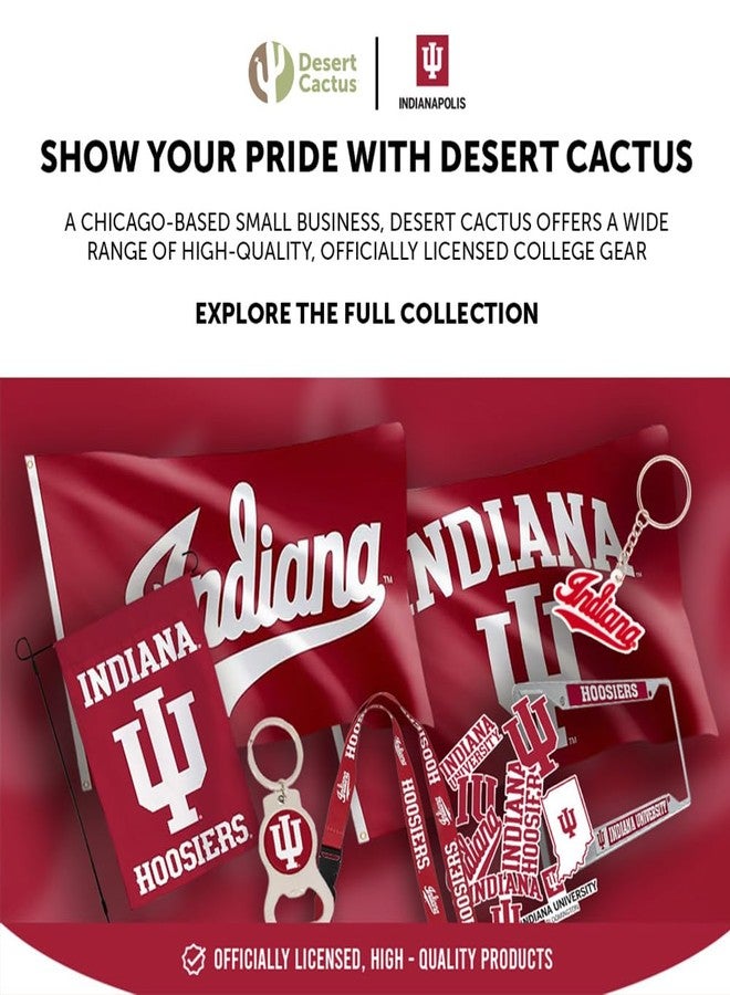 Desert Cactus Indiana University Paper Plates IU Hoosiers 20 Count 9 inch Round Tableware for Tailgates, Graduation, Party and Game Day (Design A) - Image 4