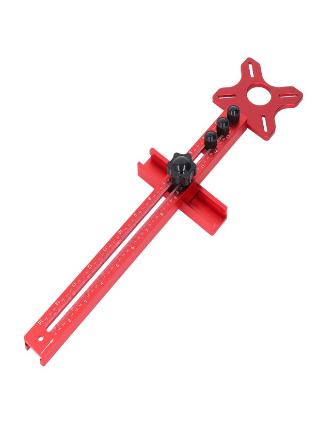 Router Milling Groove Bracket Imperial Trimming Flip Board Detachable Woodworking Circle Guide Tool 445mm Total Length - Image 2