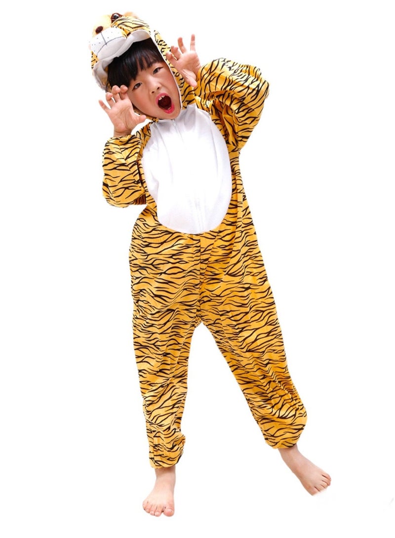 Highland Tiger Costume for Kids 6-7 Years for Halloween Cosplay Party  - Image 1