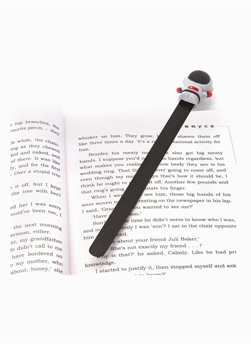 Y&D Three Dimensional Bookmark, SYOSI Creative Stainless Steel Metal Bookmark Stylish Unique Book Mark Bookmarks for Kids Boys Girls Men Women (Space Rocket and Astronaut)  - Image 5