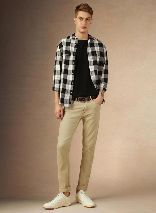 دينيس لينغو قميص كاجوال بأكمام طويلة كاروهات من ستايلي - Image 3