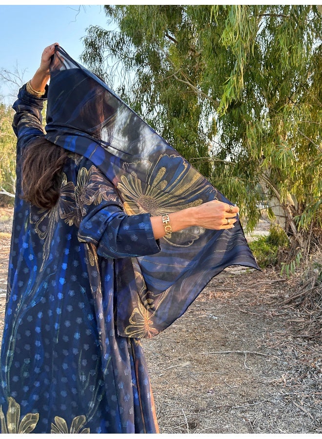 آية MW1586 عباية صيفية شيفون بارد - Image 2