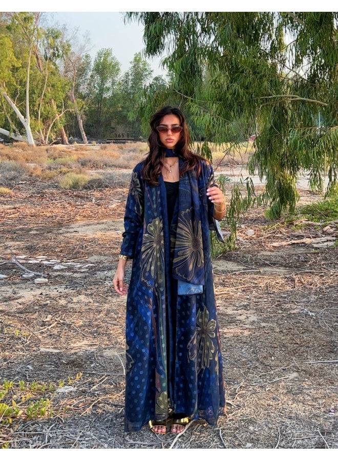 آية MW1586 عباية صيفية شيفون بارد - Image 1