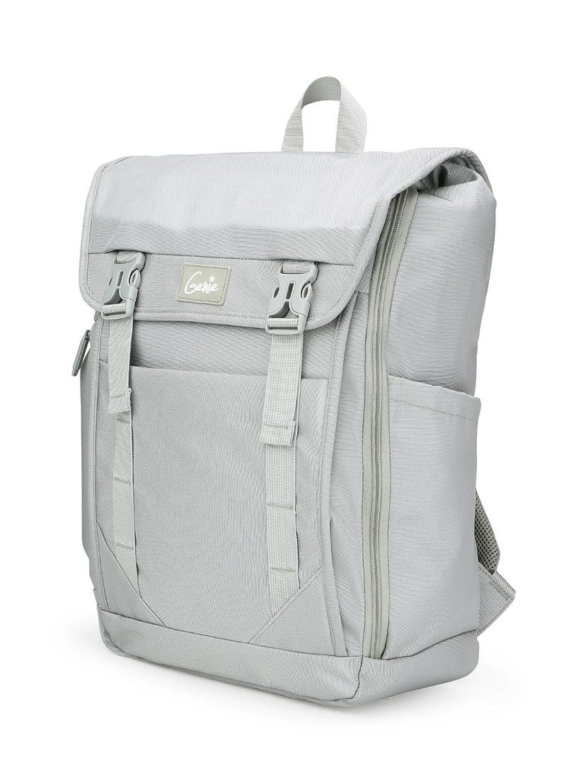 Genie Skye Laptop Backpack for Girls (28L) | Versatile Office, College & Travel Laptop Backpack | Padded Laptop Sleeve | Grey - Image 1