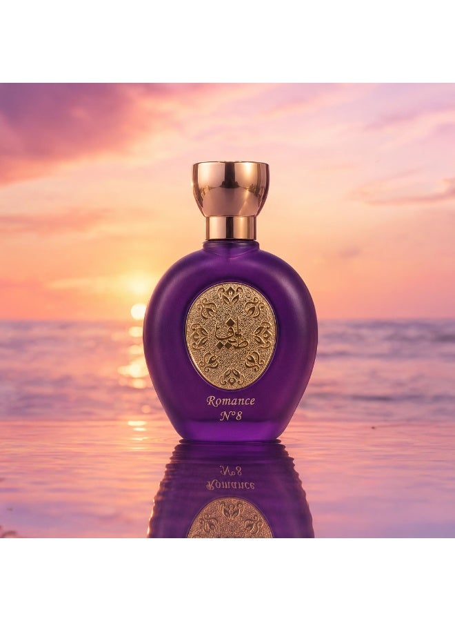 Taif Al Emarat ROMANCE N°8 Eau de Parfum for Women, 75ml, Elegant Long Lasting Floral Amber Woody Perfume - Image 4