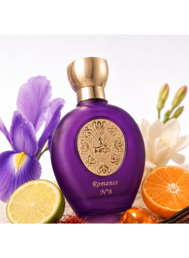 Taif Al Emarat ROMANCE N°8 Eau de Parfum for Women, 75ml, Elegant Long Lasting Floral Amber Woody Perfume - Image 5