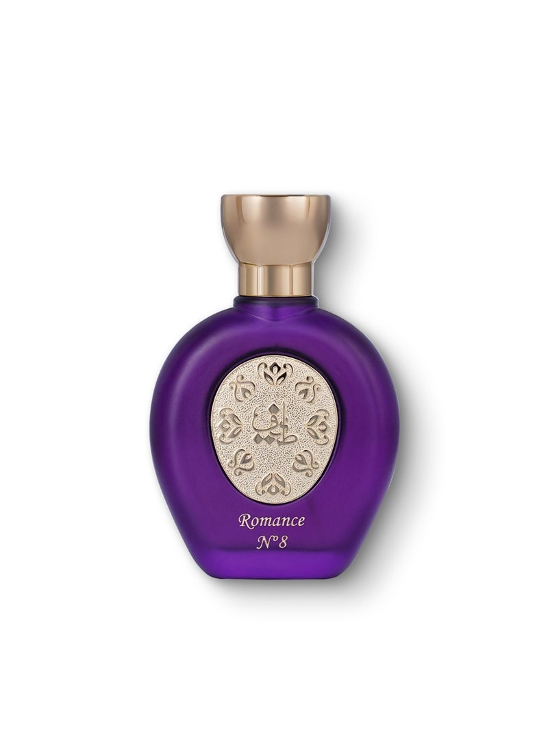 Taif Al Emarat ROMANCE N°8 Eau de Parfum for Women, 75ml, Elegant Long Lasting Floral Amber Woody Perfume - Image 1