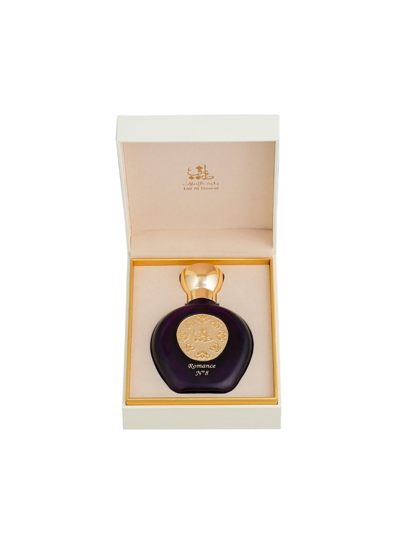 Taif Al Emarat ROMANCE N°8 Eau de Parfum for Women, 75ml, Elegant Long Lasting Floral Amber Woody Perfume - Image 2